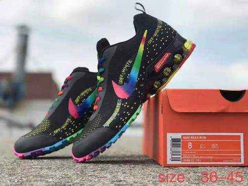 NIKE SHOX REAX RUN Nike tessuto nero colorato 3645