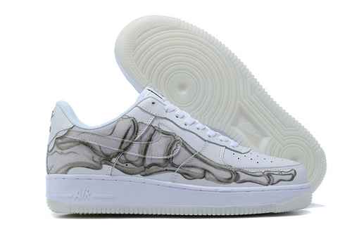 Nike Air Force 1 Low Skeleton BQ7541100 3646 con mezza taglia