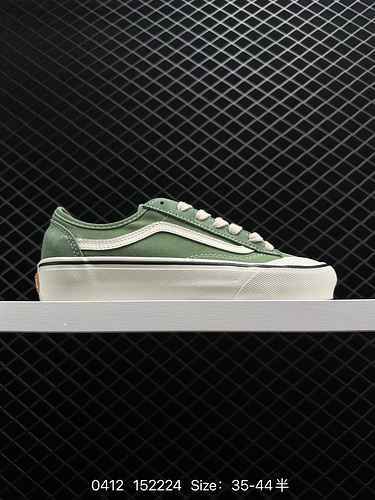 Vans Official Style 36 Decon VR3 SF Matcha Green Retro Genuine Men's and Women's Board Shoes Craft: 