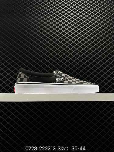 Vans Classic Slip-On Vans One Step Chessboard Checkered Low Top Classic Series Board Shoes Checkered