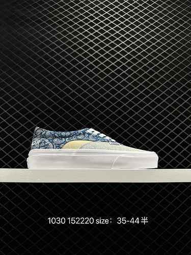 Vans Vans Acer NI Cashew Flower Denim Stampa Scarpe a contrasto Scarpe di tela Scarpe da tavolo casu