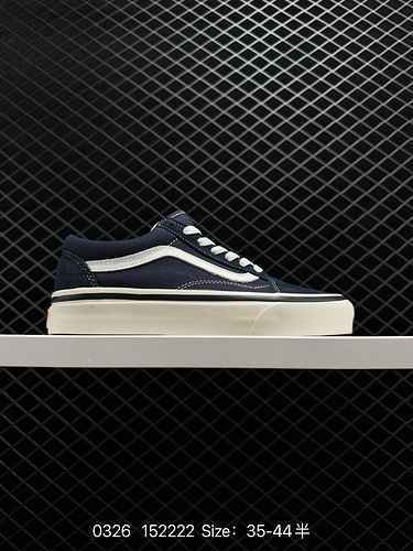 Vans Old Skool Navy Blue Anaheim Classic Low Top Vulcanized Board Shoes Process: Vulcanization: (Wei