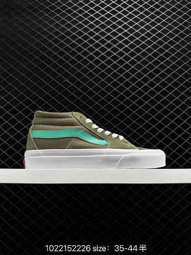 Vans Sk8 Mid Ristampa Vans Mid Top Casual Board Shoe Vulcanizzazione Peso True Label Timbro in accia