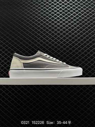 30000 Vans Style 36 Splice Grey Vans Nuovo colore ufficiale abbinato Low Top Grigio Nero Vulcanizzat