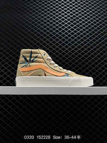 Vans Sk8Hi Vault OG VR3 Vans Serie ufficiale di protezione ambientale Maple Leaf Scarpe di tela con 