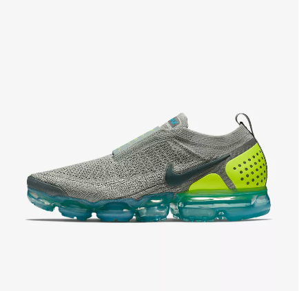 Nike Air VaporMax FK Moc 2 2018 Atmosphere Mat Seconda Generazione Lace Free Mica Verde Pavone Blu V