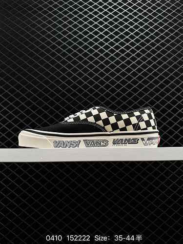 Vans Authentic Anaheim Scacchiera in bianco e nero Moda versatile Scarpe da tavola casual VNA2Z5L8G 