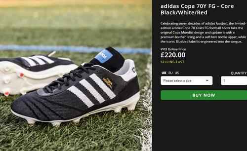 Arrivo Adidas Kappa 70 ° anniversario impermeabile Primeknit materiale tessuto FG Scarpa da calcio a