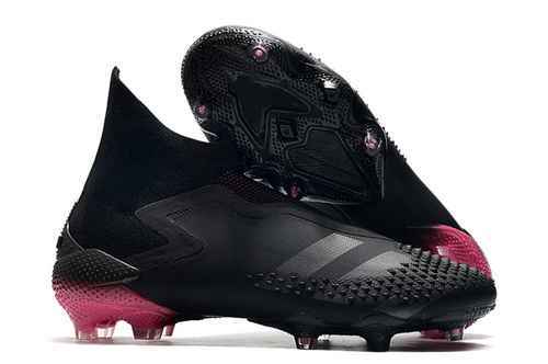 Arrivedinherited Adidas Nero Rosa Falcon 20full knit impermeabile rosa spinoso FG calcio Scarpa da c