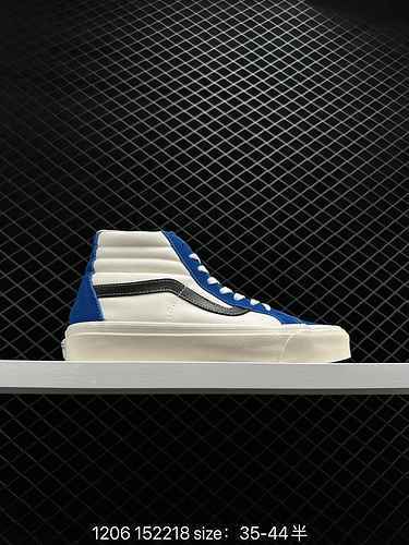 9 Vans SK8-Hi Anaheim Series Official Blue White Contrast High Top Vulcanized Board Shoes Product Nu