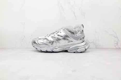 E70 | Support store release OK version Balenciaga III 3.0 silver plush Balenciaga Triple S Balenciag