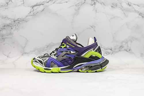 G00 | Support the second store release of the purple green Balenciaga Track 4.0 of the fourth genera