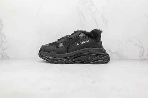 D50 | Support store release OK version Balenciaga 1st generation black plush Balenciaga 1.0 first ge