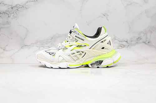 G00 | Support the second store launch of Balenciaga Track 4.0 in white and green for the fourth gene