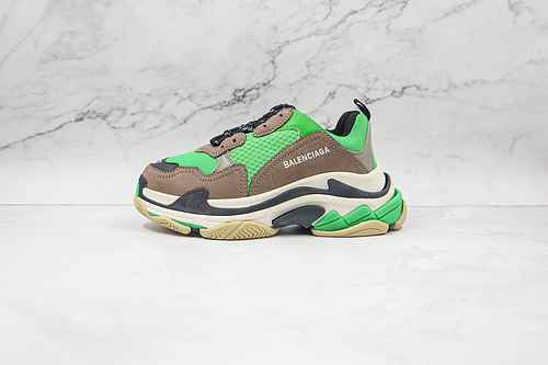 D30 | Support store release OK version Grey green Balenciaga Triple S Correct font Electric embroide