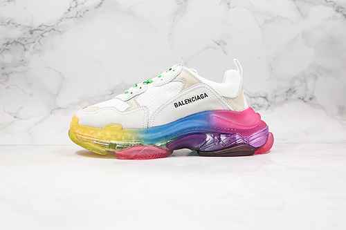 D80 Supporto per negozio ok Cuscino d'aria Balenciaga originale puro Bianco Arcobaleno Il più forte 