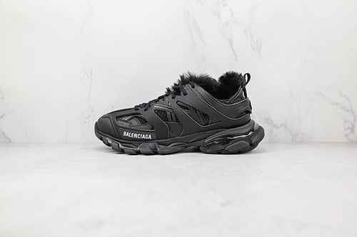 E70 | Support store release OK version Balenciaga Third Generation 3.0 black plush Balenciaga Triple