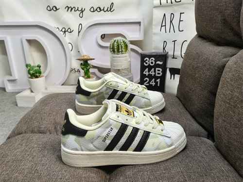 241DAdidas Clover Originals Superstar Shell Head Classico Versatile Sport Casual Adidas Clover Origi