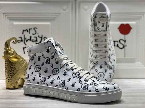 1159240PHILIPHILIPP PLEIN Scarpe alte da uomo nuove alla moda 3844