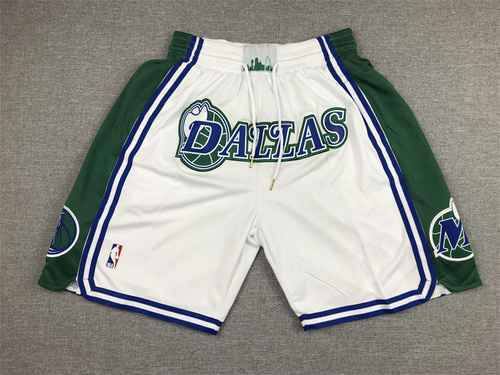 Pantaloni con tasca Pantaloni da basket Solo Mavericks White City Edition