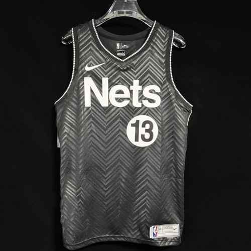 La maglia Nets No13 Harden nera pressata a caldo stagione 2021 può essere personalizzata