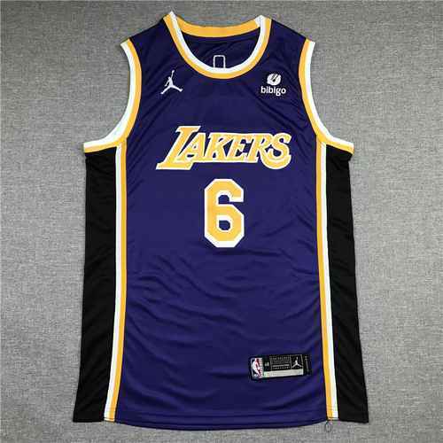 Lakers 6 James Purple Vintage Girocollo Nuovo Billboard Bibigo