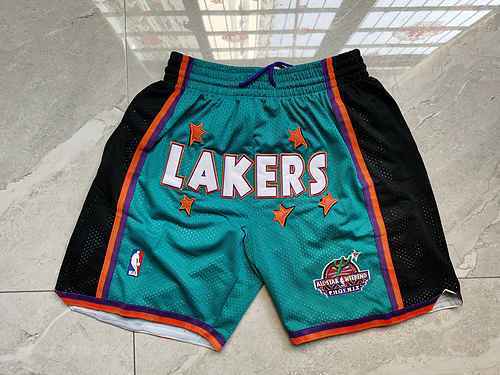 Pantaloni tascabili Pantaloni da basket verdi con marchio Lakers Co