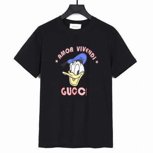 Manica corta con stampa Disney Paperino marchiato GUCCI Gucci Co