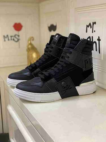 1159330PHILIPHILIPP PLEIN Scarpe alte da uomo nuove alla moda 3844