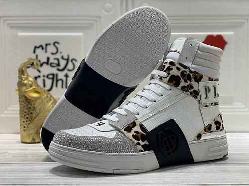 1159330PHILIPHILIPP PLEIN New Fashion High Top Men's Shoes 38-44