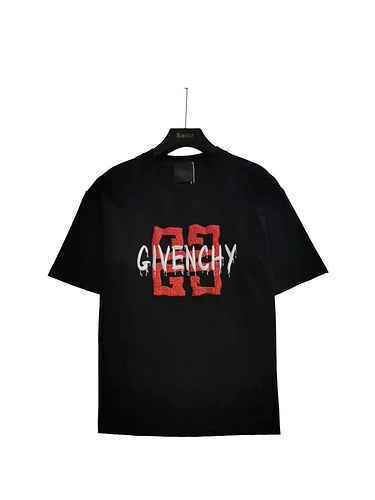 Givenchy 2023 Nuova maglietta casual a maniche corte con stampa in schiuma consigliata