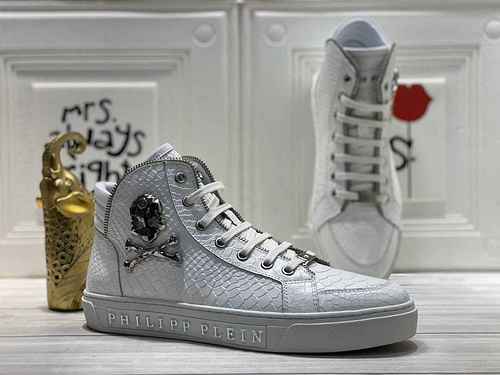 1159250PHILIPHILIPP PLEIN Scarpe alte da uomo nuove alla moda 3844