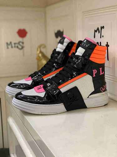 1159330PHILIPHILIPP PLEIN Scarpe alte da uomo nuove alla moda 3844