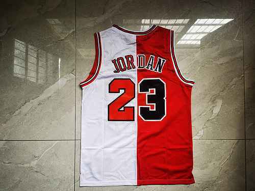 Bull 23 Jordan Contrasto rosso e bianco