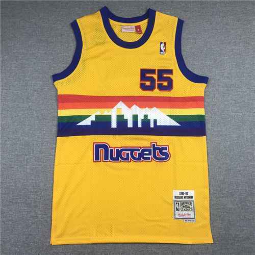 Nugget 55 Mutombo Retro Logo Rainbow Edition Snow Mountain Giallo