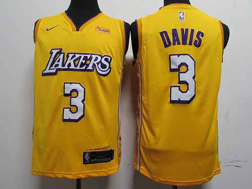 Lakers 3 Davis 20 Season City Edition Giallo