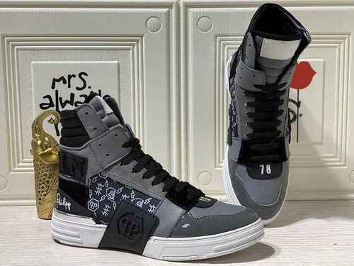 1159330PHILIPHILIPP PLEIN Scarpe alte da uomo nuove alla moda 3844