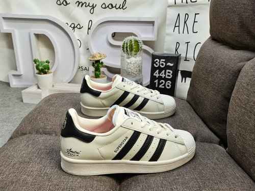 126DAdidas Clover Originals Superstar Shell Head Classico Versatile Scarpe da tavolo sportive casual