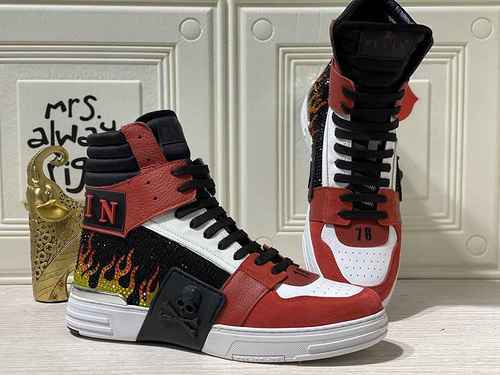 1159340PHILIPHILIPP PLEIN New Fashion High Top Men's Shoes 38-44