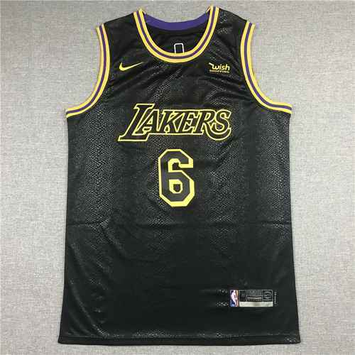 21a stagione Lakers No6 James City Edition Nera