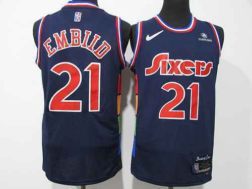 76ers 21st Enbid 75th Anniversary City Edition Blu scuro