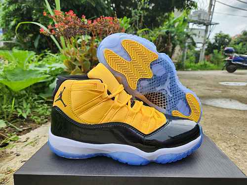 AIR Jordan 11 new color scheme yellow black and white 40-47