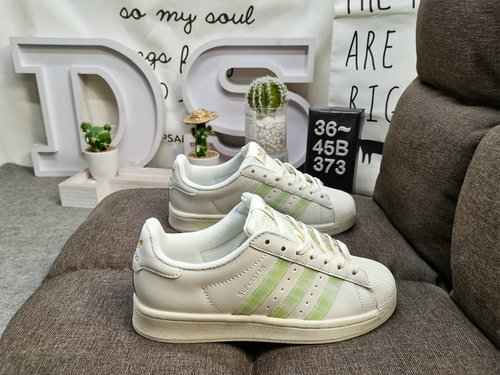 373DAdidas Clover Originals Superstar Shell Head Classico Versatile Scarpe da tavolo sportive casual