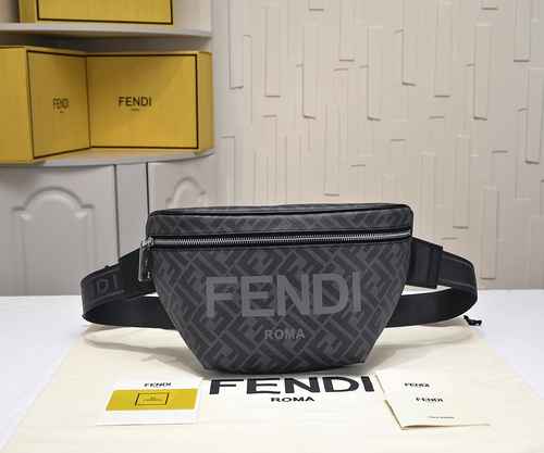Men's exclusive waist bag made of imported canvas material, high-end quality delivery gift bag, invo