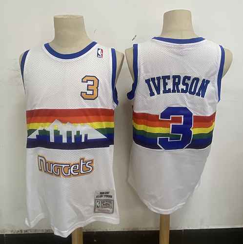 Nugget 3 Iverson Logo vintage Edizione arcobaleno Snow Mountain White