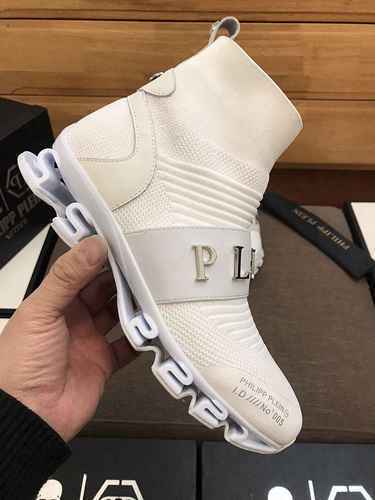 1209340PHILIPHILIPP PLEIN Scarpe alte da uomo nuove alla moda 3844