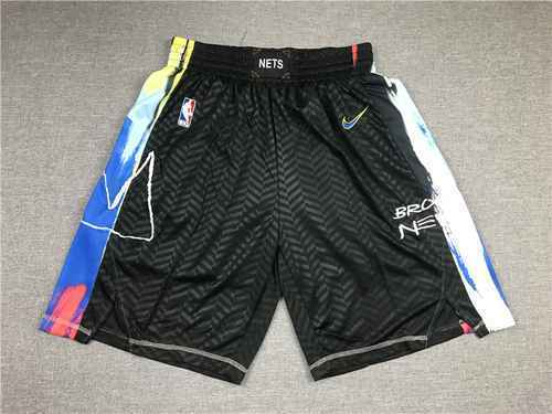 Pantaloni da basket della 21a stagione Nets New Black City Edition