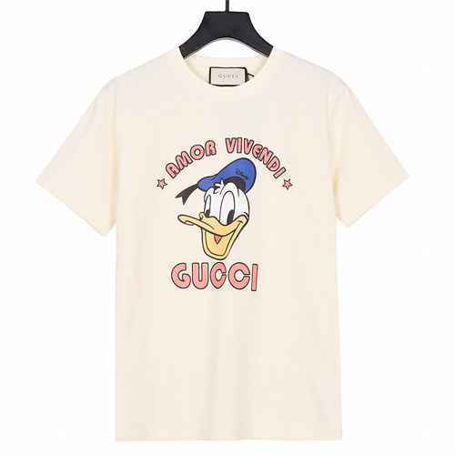 GUCCI Gucci Co marchio Disney Paperino stampato manica corta contatore nuovo stile