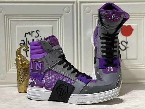 1159330PHILIPHILIPP PLEIN Scarpe alte da uomo nuove alla moda 3844