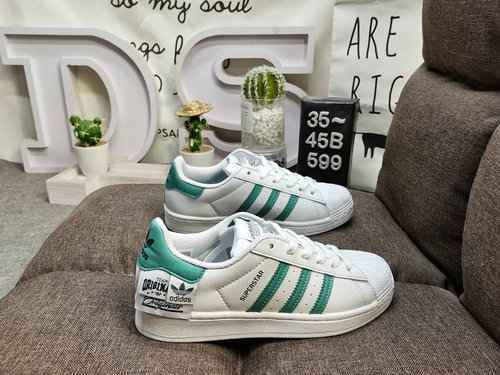 599DAdidas Three Leaf Grass Originals Superstar Shell Head Classico versatile casual Scarpe da tavol